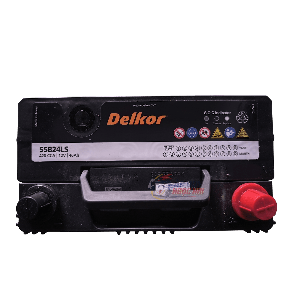 Bình ắc quy Delkor 46Ah ảnh 2