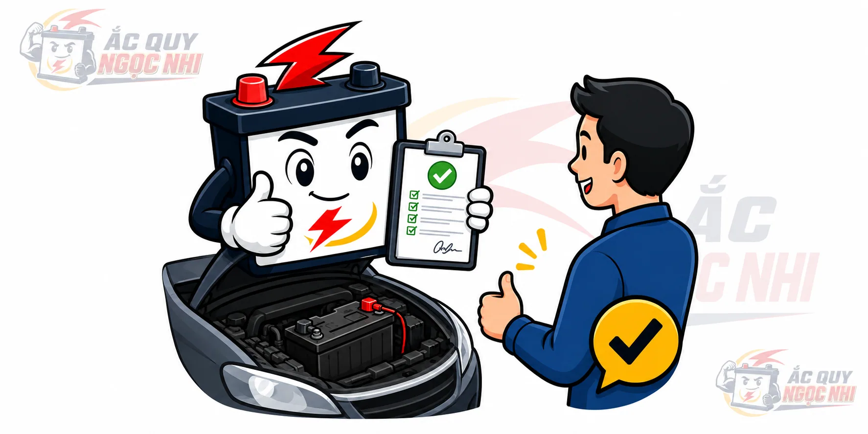 Xe được thử đề và đo sạc sau khi thay bình tại chỗ