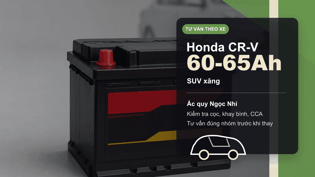 Ảnh bài viết Honda CR-V dùng bình ắc quy bao nhiêu Ah?