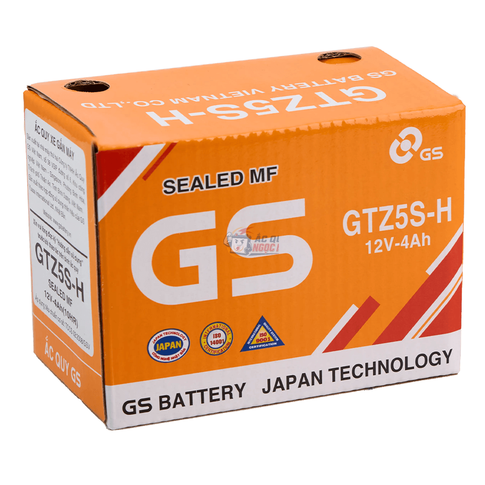 Bình GS GTZ5S-H 12V 4Ah tại Ắc Quy Ngọc Nhi Gia Lai