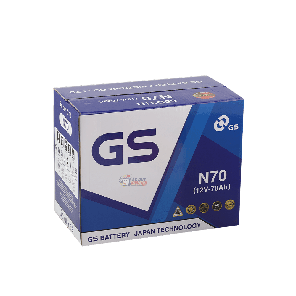 Bình GS N70 70Ah tại Ắc Quy Ngọc Nhi Gia Lai