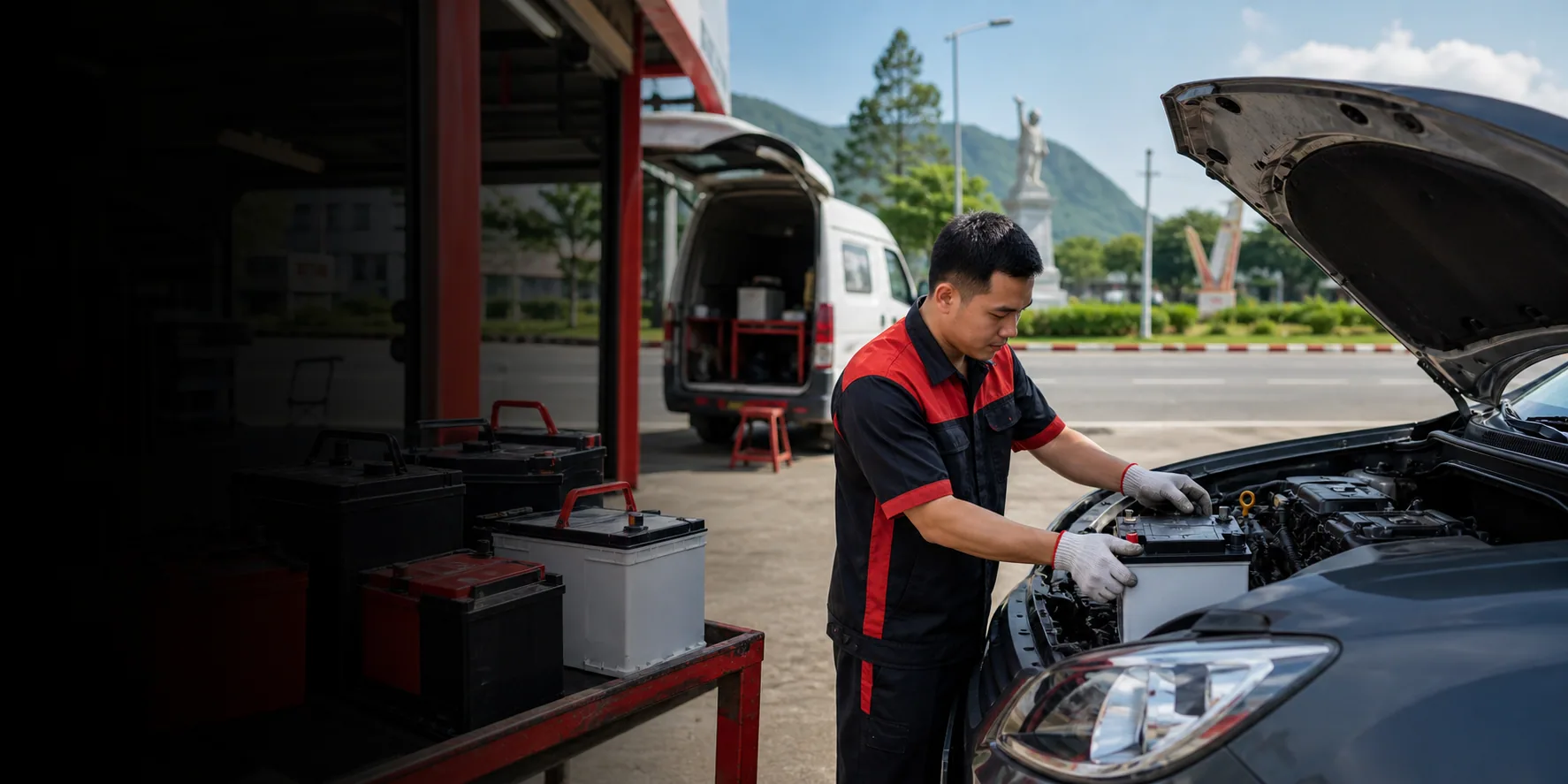 Dịch vụ thay ắc quy tận nơi tại Tây Sơn Gia Lai